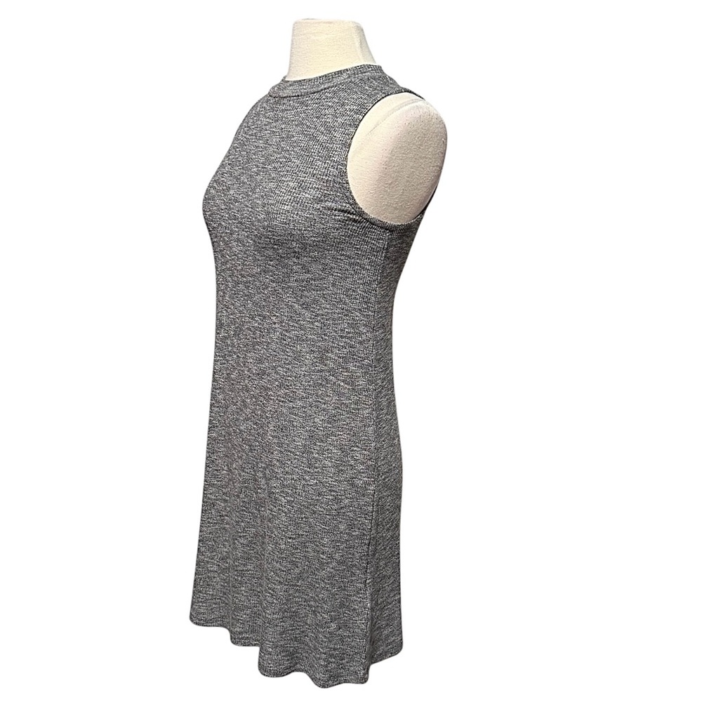 Madewell Gray Ribbed Lightweight Sleeveless Swing Dress Size XS NWOT - Picture 5 of 10